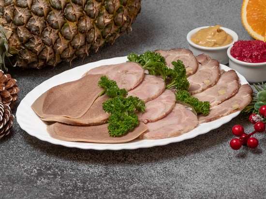 Мясная тарелка домашних деликатесов - фото 5393