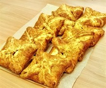 Слойка с персиком и абрикосом по- домашнему